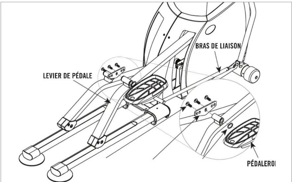 BRAS DE LIAISON LEVIER DE PÉDALE PÉDALEROI
