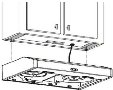 Venmar Bistro VBNDH130WW - Install the Hood (Standard Installation) - 1
