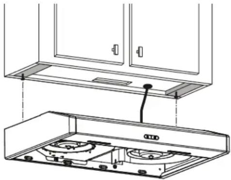 Venmar Bistro VBNDH130WW - Installation de la hotte (installation standard) - 1