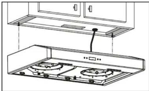 Venmar Bistro VBNLB130SS - Installation de la hotte (installation standard) - 1