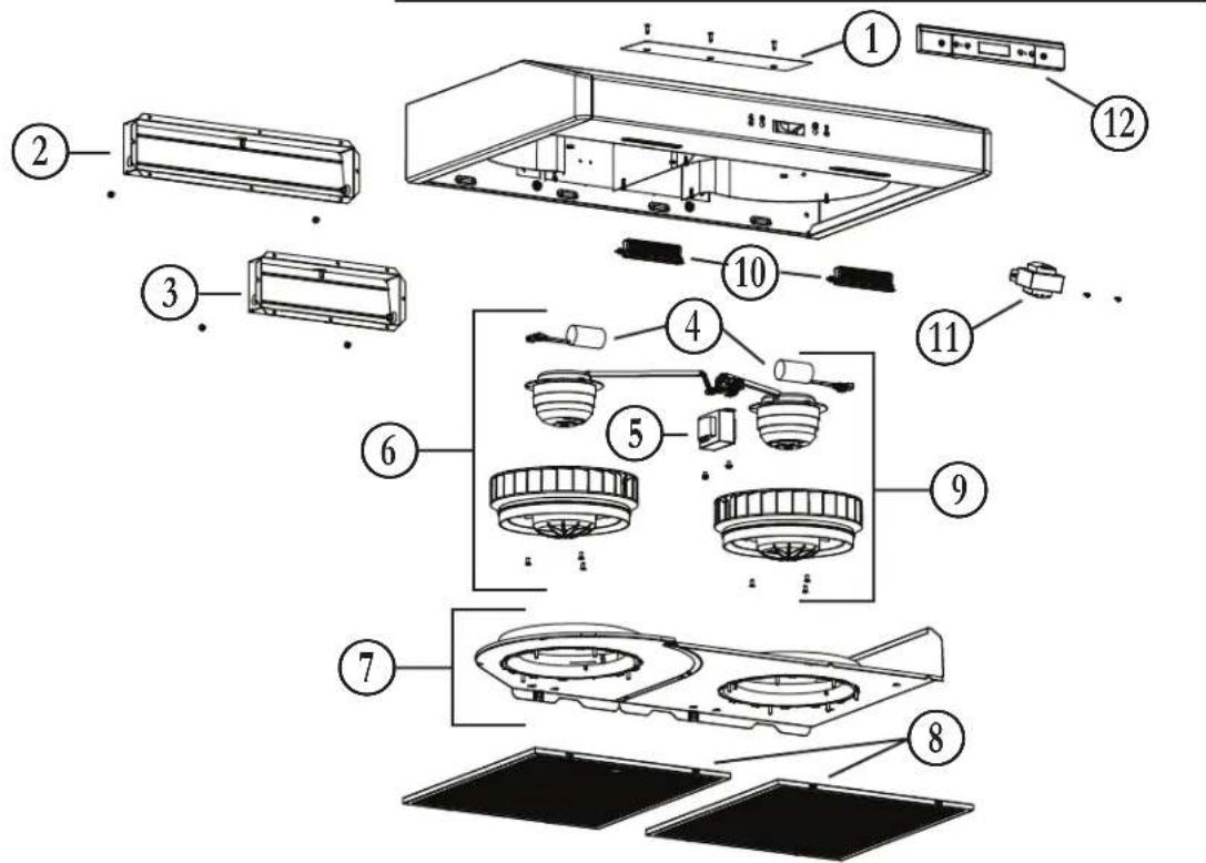 Venmar Bistro VBNLB130SS - Install the Filters - 2