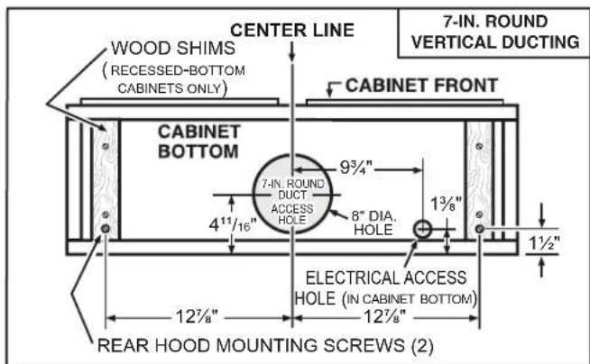 Venmar Bistro VBNLB130SS - Standard Installation (without EZ1 brackets) - 5