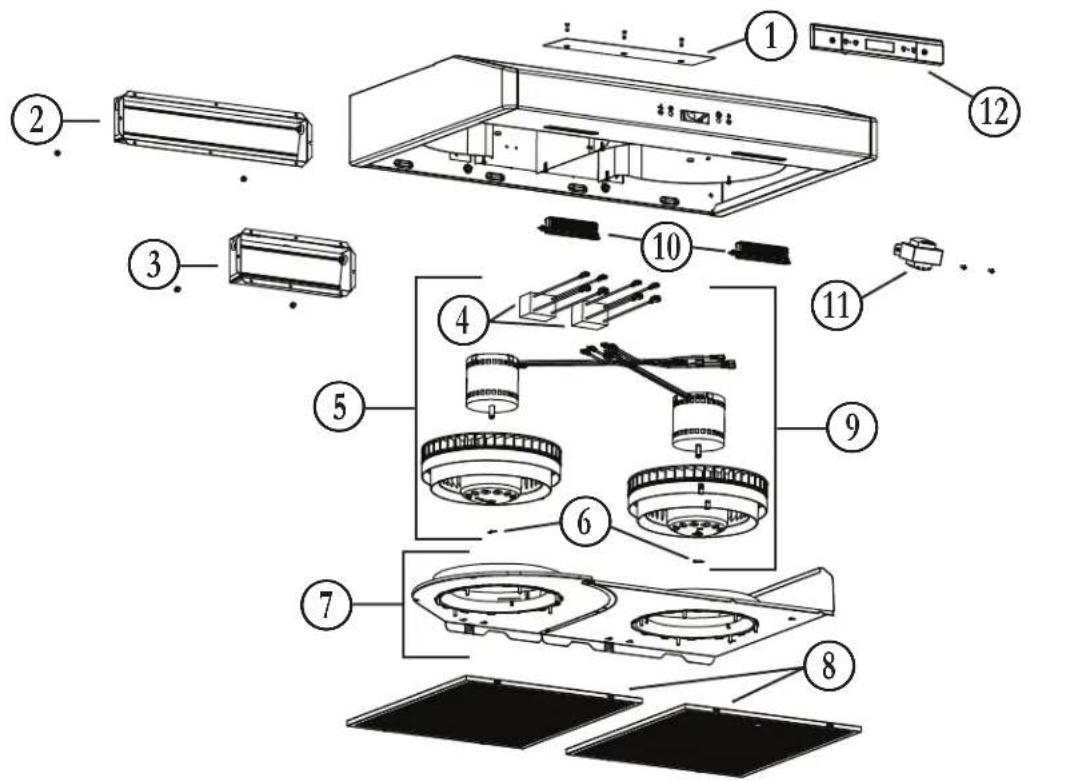 Venmar Bistro VBNLB130SS - REPLACEMENT PARTS AND REPAIRS - 1