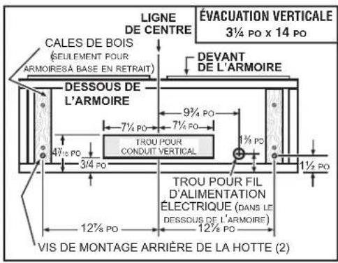 Venmar Bistro VBNLB130SS - INSTALLATION AVEC CONDUITS SEULEMENT - 3