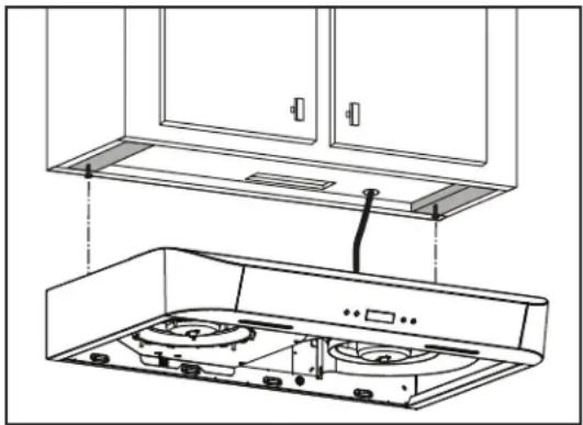 Venmar Bistro VBLDN130SS - Install the Hood (Standard Installation) - 1