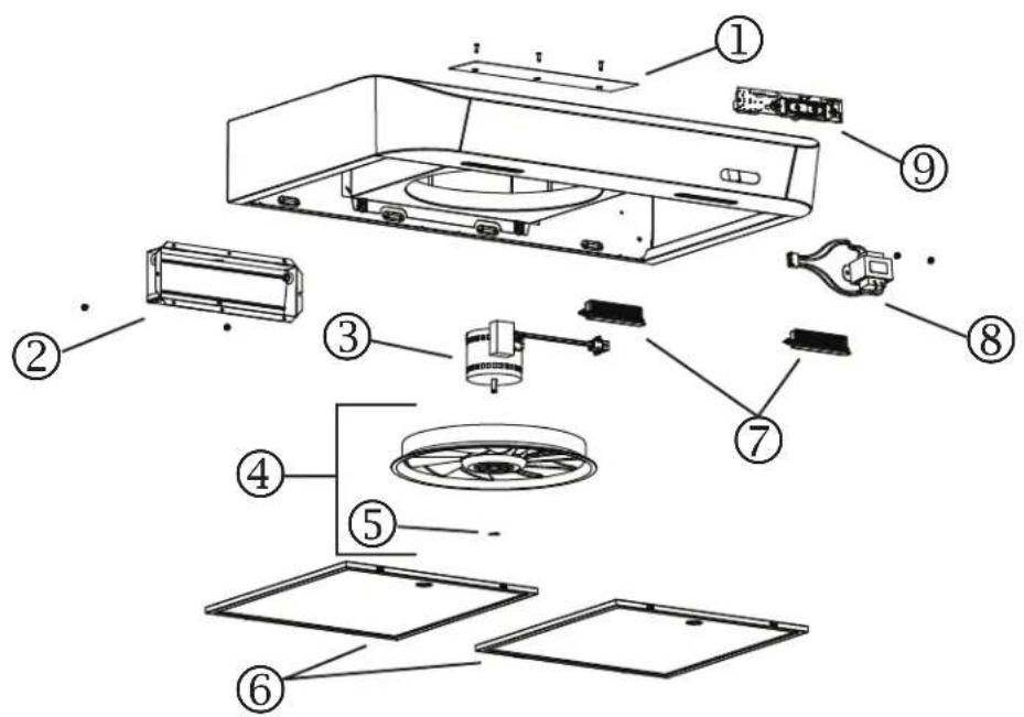 Venmar Bistro VBLDF130WW - Non-ducted Installation Only: - 3