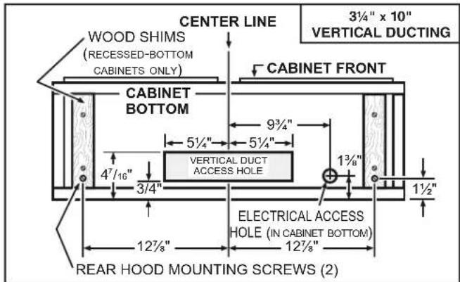 Venmar EDJDN130WH - Standard Installation (without EZ1 brackets) - 1