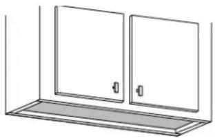 Venmar EDJDN130WH - Préparation de l'emplacement de la hotte - 1
