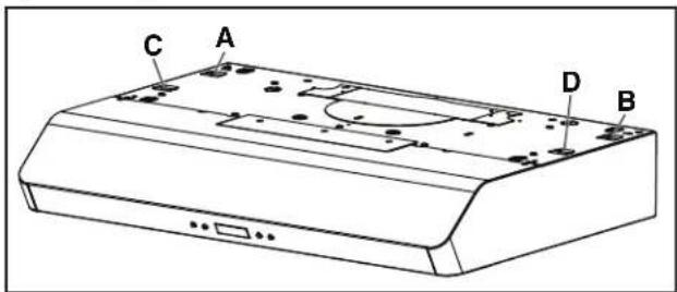 Venmar EDJDN130SS - Install the Hood (EZ1 Brackets) - 1