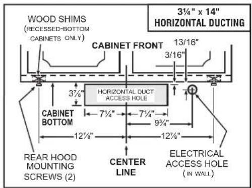 Venmar EDJLD130WW - Standard Installation (without EZ1 brackets) - 4