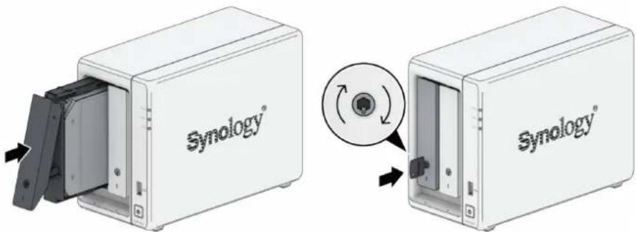 SYNOLOGY DVA1622 - Installation des disques - 4