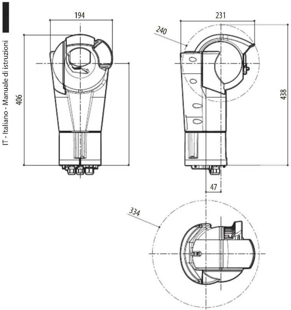 Videotec ULISSE EVO THERMAL - Disegni tecnici - 3