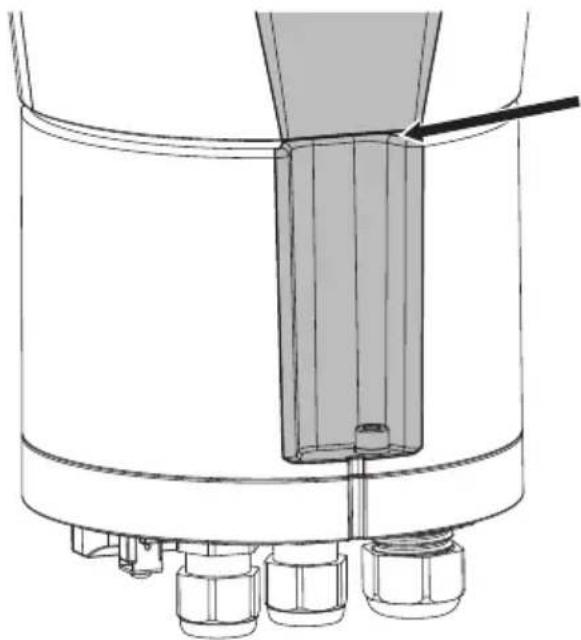 Videotec ULISSE EVO THERMAL - Die Installation des oberen Korpus ist bei nicht spannungsführender Basis durchzuführen. - 4