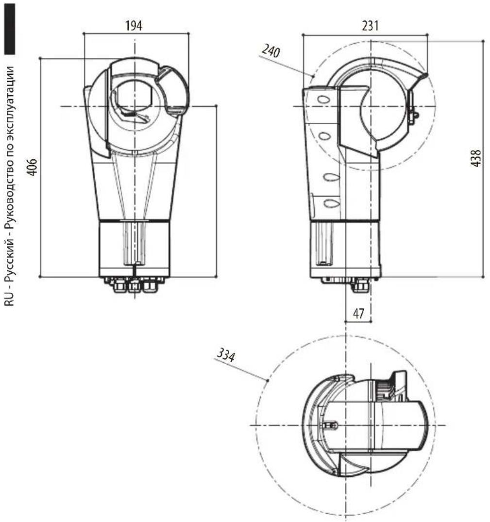Videotec ULISSE EVO THERMAL - Технические чертежи - 3