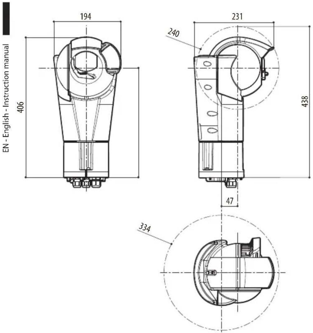Videotec ULISSE EVO THERMAL - Technical drawings - 3