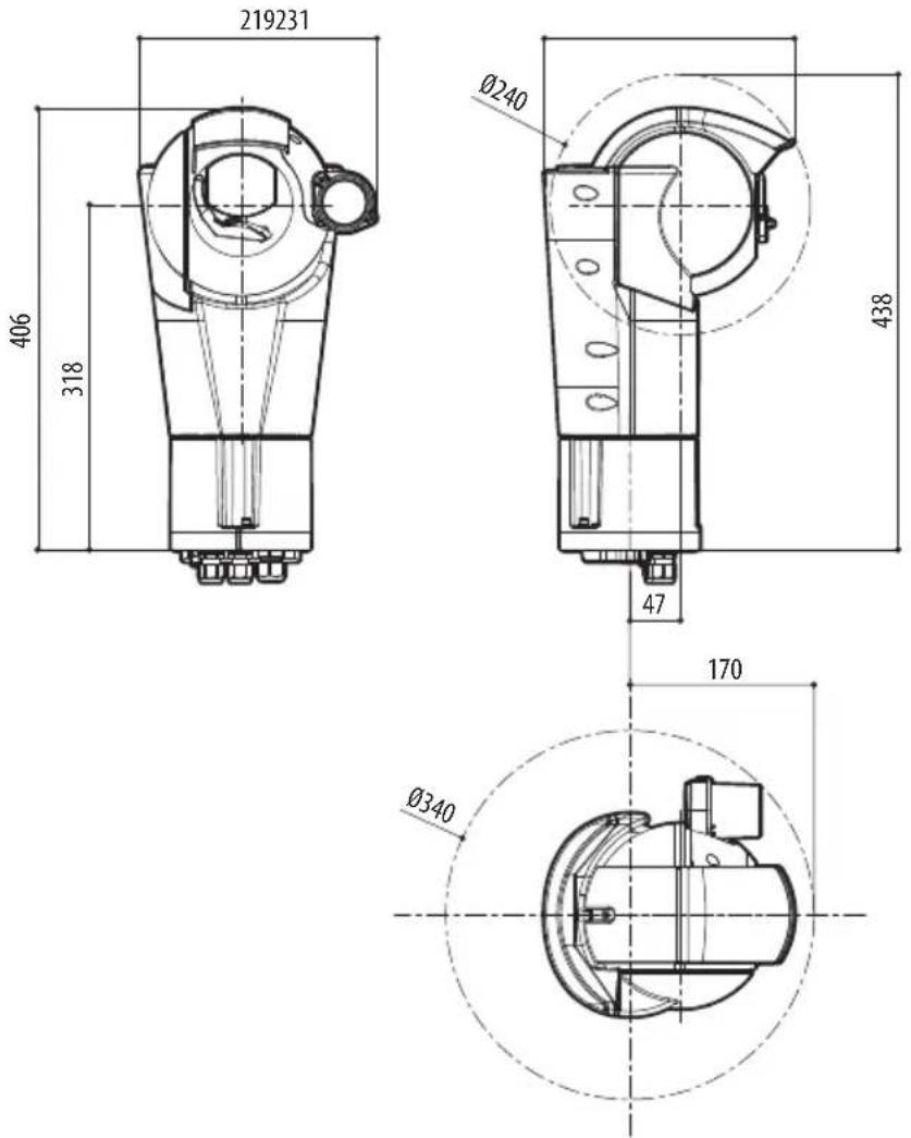 Videotec ULISSE EVO THERMAL - Технические чертежи - 5