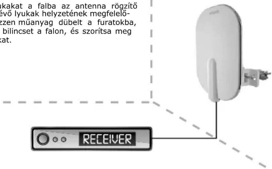 Schwaiger DTA4000 - Felszerelés falra - 1