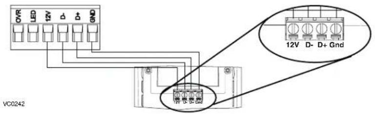 vänEE V230H75RT - BRANCHEMENT DE LA COMMANDE MURALE PRINCIPALE OPTIONNELLE AVANCÉE À ÉCRAN TACTILE - 1