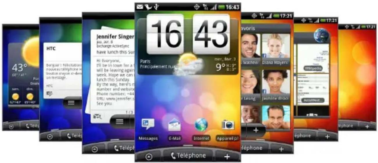 HTC ADR6250 - L'écran d'accueil étendu - 1