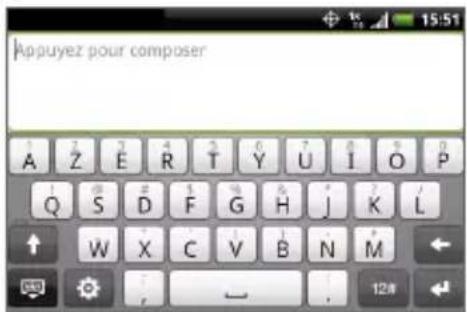 Appuyez pour composer