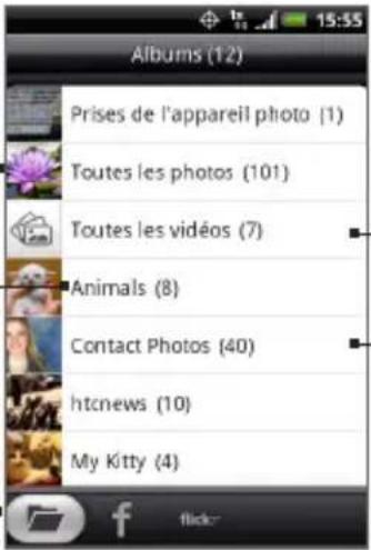 Albums (12) Prises de l'appareil photo (1) Toutes les photos (101) Toutes les vidéos (7) Animals (8) Contact Photos (40) htcnews (10) My Kitty (4)
