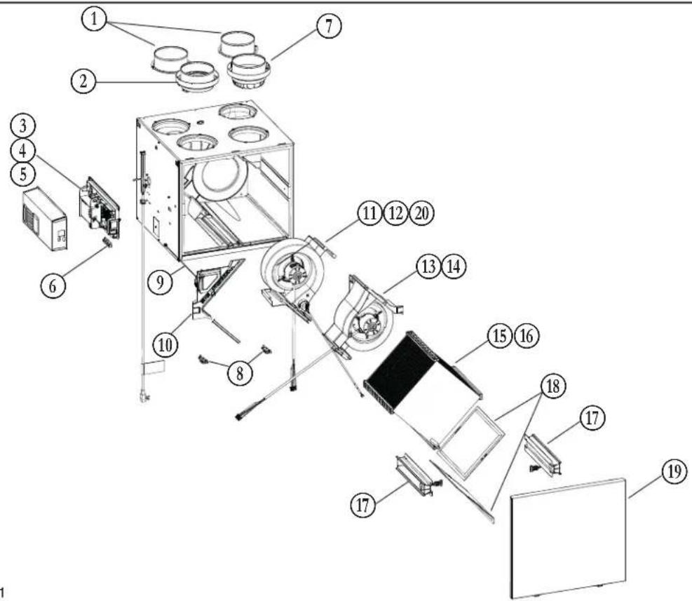 vänEE V230H75RS - SERVICE PARTS - 1