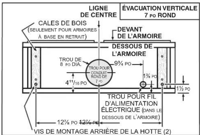 Venmar Chef VCQLA130WH - INSTALLATION AVEC CONDUITS SEULEMENT - 4