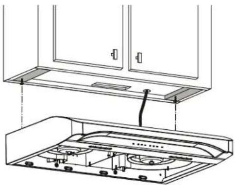 Venmar Chef VCQLA130SS - Installation de la hotte (installation standard) - 1
