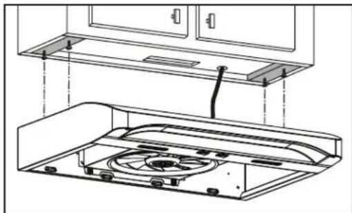 Venmar Chef VCQDD130WW - Installation de la hotte (installation standard) - 1