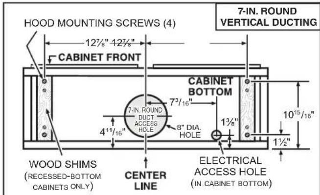 Venmar Chef VCQDD130SS - Standard Installation (without EZ1 brackets) - 3