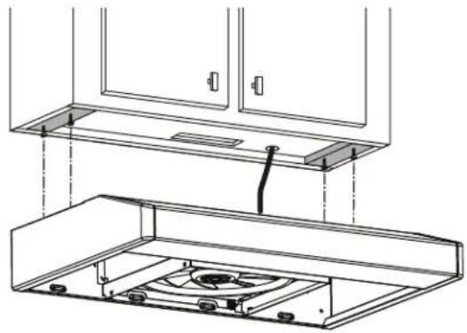 Venmar Bistro VBNDE130WH - Installation de la hotte (installation standard) - 1
