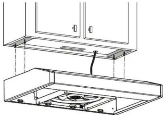 Venmar Bistro VBNDE130WH - Install the Hood (Standard Installation) - 1