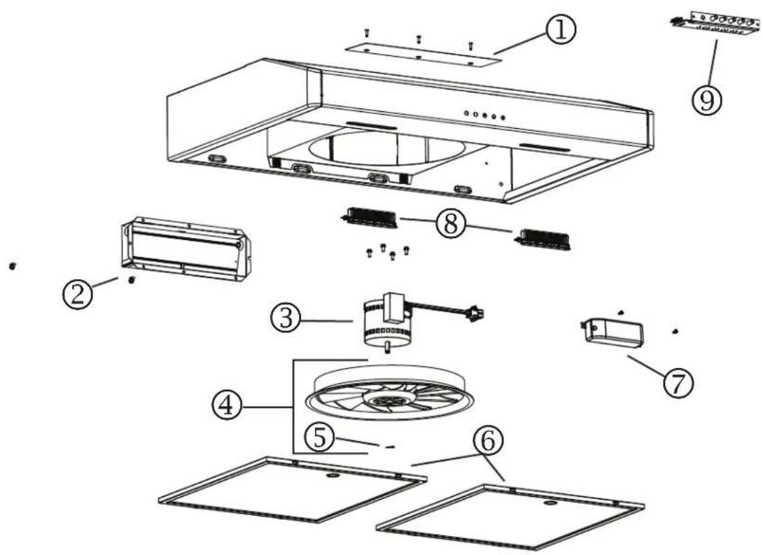 Venmar Bistro VBNDE130WH - Install the Filter(s) - 3