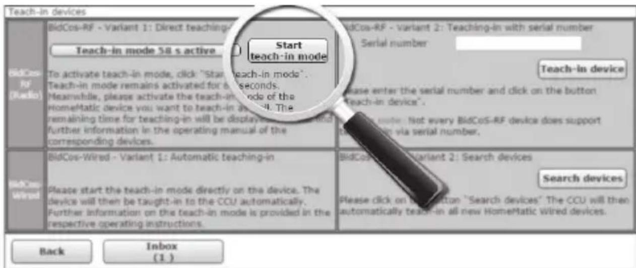 Homematic IP HM-LC-Sw1-Pl-DN-R1 - Teaching-in to a HomeMatic Central Control Unit - 5