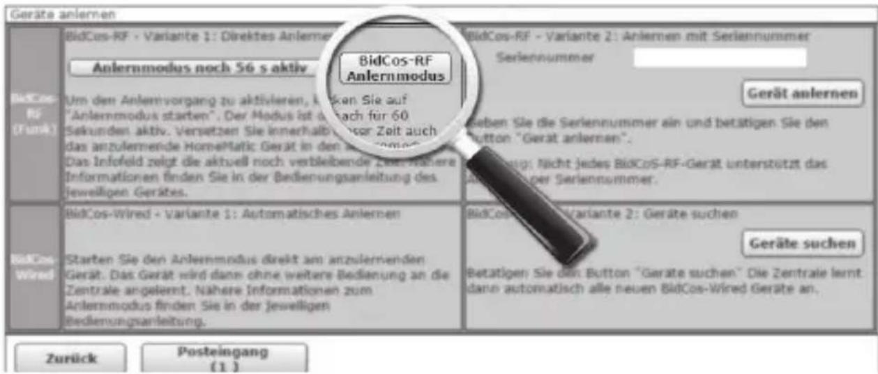 Homematic IP HM-LC-Sw1-Pl-DN-R1 - Anlernen an eine HomeMatic Zentrale - 5