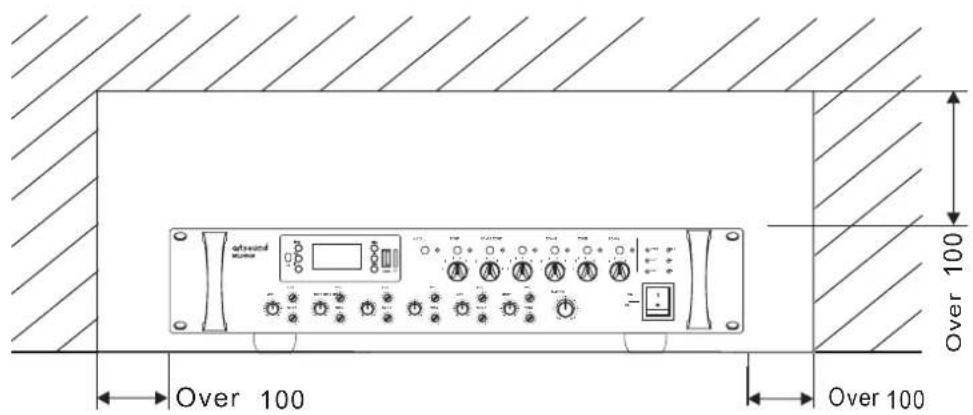 Artsound MX-2406M - Schéma dimensionnel. - 4