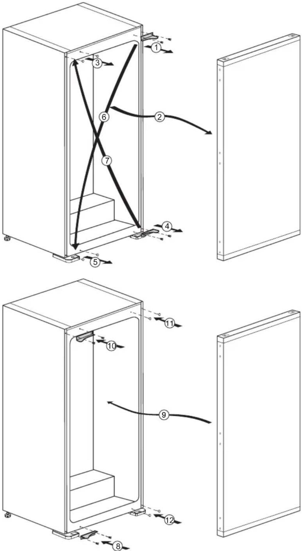 GRUNDIG GFNI22440N - Réversibilité des portes - 1