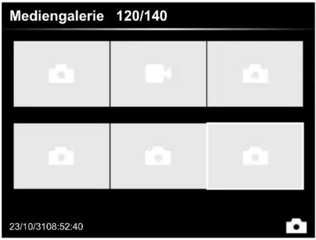 Laserliner VideoInspector 3DX - Wiedergabemodus: Wiedergabe von Bild-/Videoaufnahmen - 2