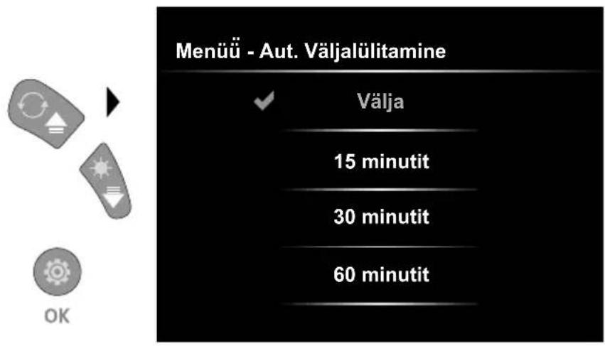 Laserliner VideoInspector 3DX - Seadistusrežiim: Automaatse väljalülitusaja. - 1