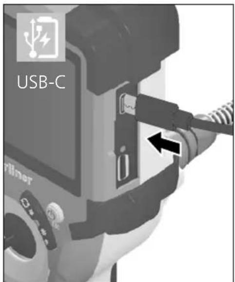Laserliner VideoInspector 3DX - Gebruik netadapter / lithium-ionen-accu - 1