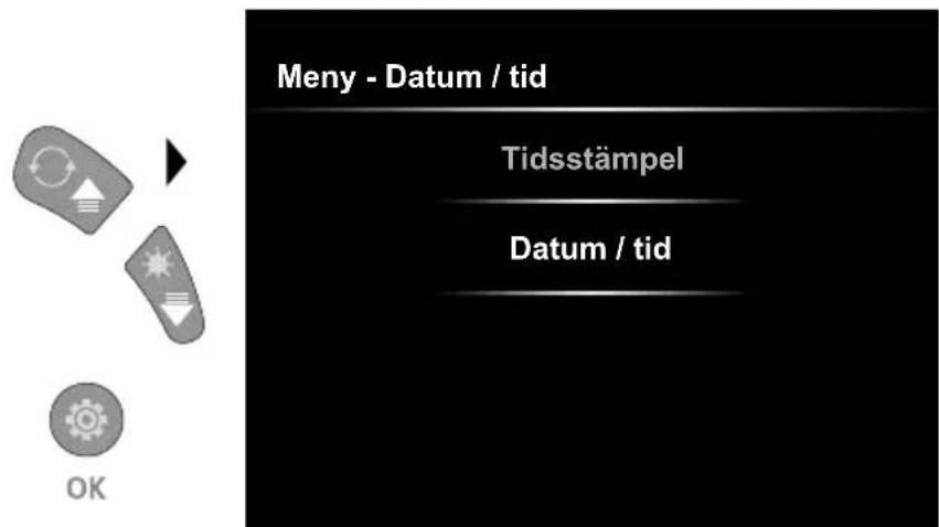 Laserliner VideoInspector 3DX - Ställ in-läge: Datum/Tid - 1