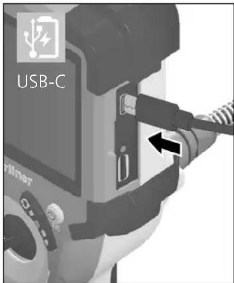 Laserliner VideoInspector 3DX - Obsługa zasilacza / akumulatora litowo-jonowego - 1