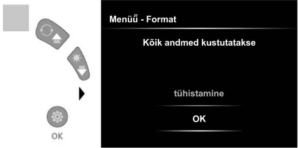 Laserliner VideoInspector 3DX - Seadistusrežiim: SD-kaardi vormindamine - 1