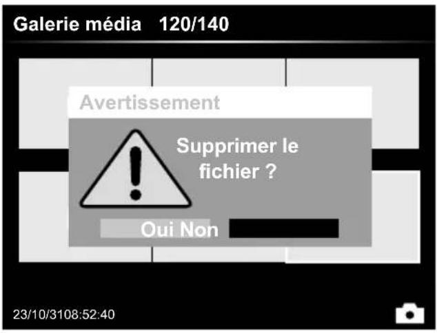 Laserliner VideoInspector 3DX - Mode de reproduction: Effacer l'enregistrement - 2