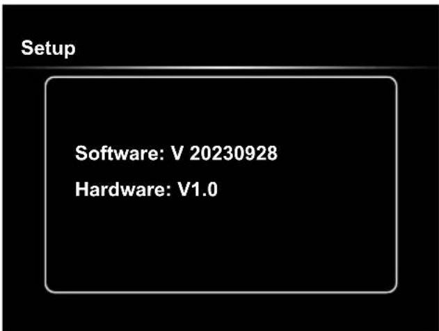 Laserliner VideoInspector 3DX - Settings mode: System Information - 1