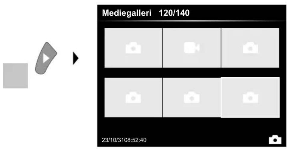 Laserliner VideoInspector 3DX - Gengivelsesmodus: Gengivelse af billed-/videooptagelser - 1