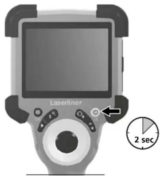 Laserliner VideoInspector 3DX - Utilização da unidade de alimentação / bateria de iões de lítio - 2