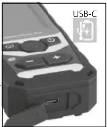 Laserliner DistanceMaster Plus - Händtering af lithium-ion-batteri - 1