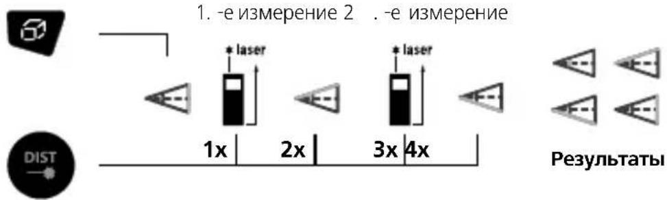 Laserliner DistanceMaster Plus - Функция определения угла 1 / 2 / 3: - 3