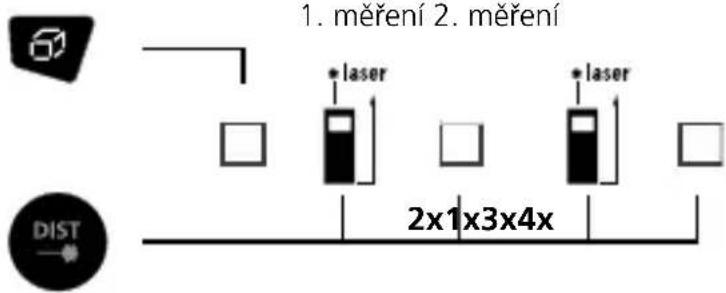 Laserliner DistanceMaster Plus - Výpočet plochy: - 1